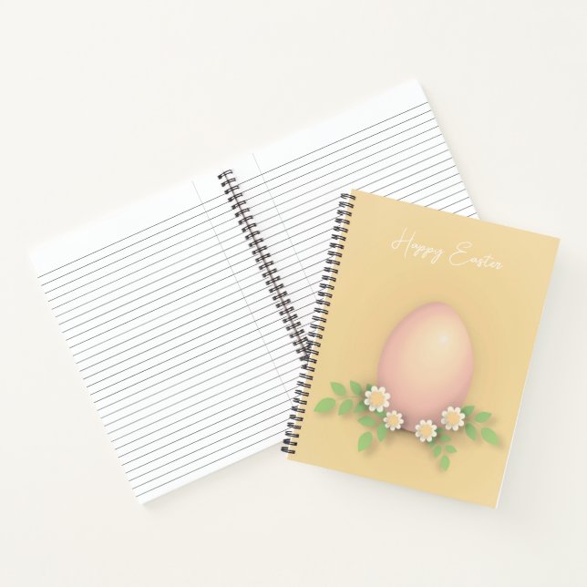Happy Easter Egg & Flowers  Notebook (Inside)