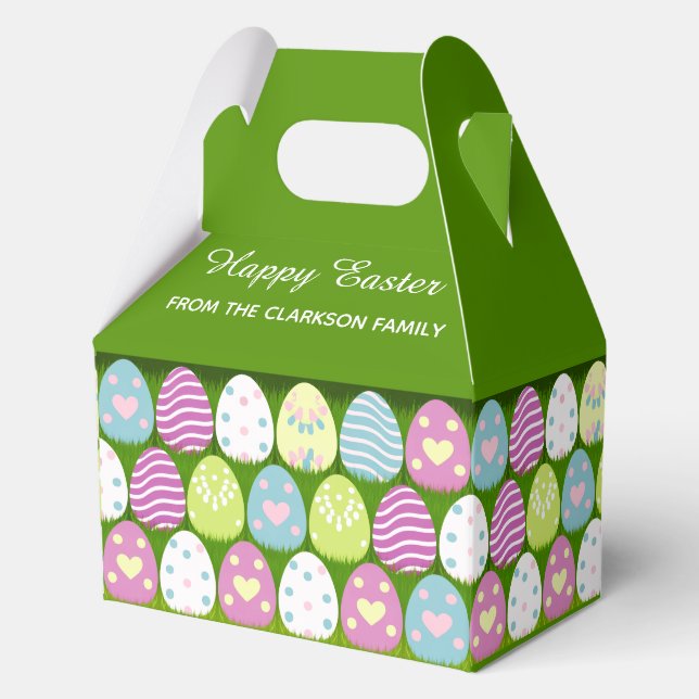 Happy Easter Egg hunt Favour Box (Front)