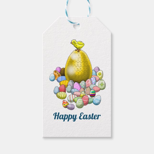 Happy Easter Egg Hunt Gift Tags (Front)