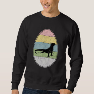 Happy Easter Egg Iguana Graphic Funny Easter Day I Sweatshirt