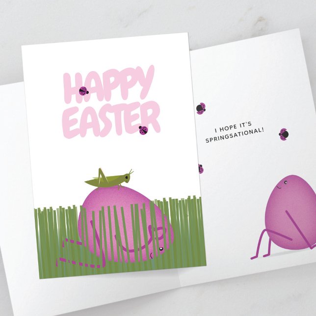 Happy Easter Egg in Hiding | Spring Scene Card (Creator Uploaded)