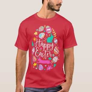 Happy Easter Egg Rabbit Bunny  T-Shirt