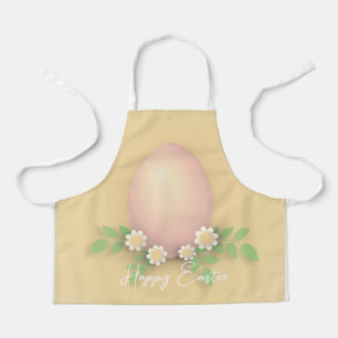 Happy Easter Egg & Spring Flowers  Apron