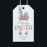 Happy Easter Eggs and Bunny Rabbit Ears Cute Gift Tags<br><div class="desc">Personalised Happy Easter gift tags with colourful,  whimsical typography and easter bunny ears with easter eggs. The template is ready for you to add your personalised text,  such as love & prayers.</div>