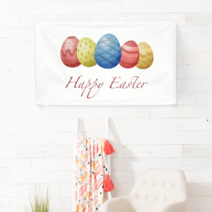 Happy Easter eggs  Banner