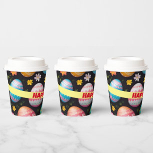 Happy Easter Eggs Collection Paper Cups