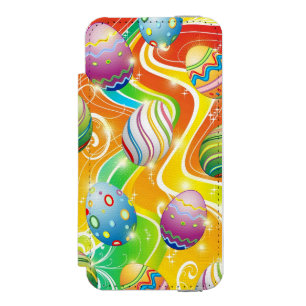 Happy Easter Eggs Festive Pattern Incipio Watson™ iPhone 5 Wallet Case