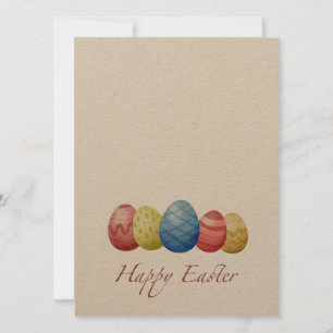 Happy Easter eggs Holiday Card