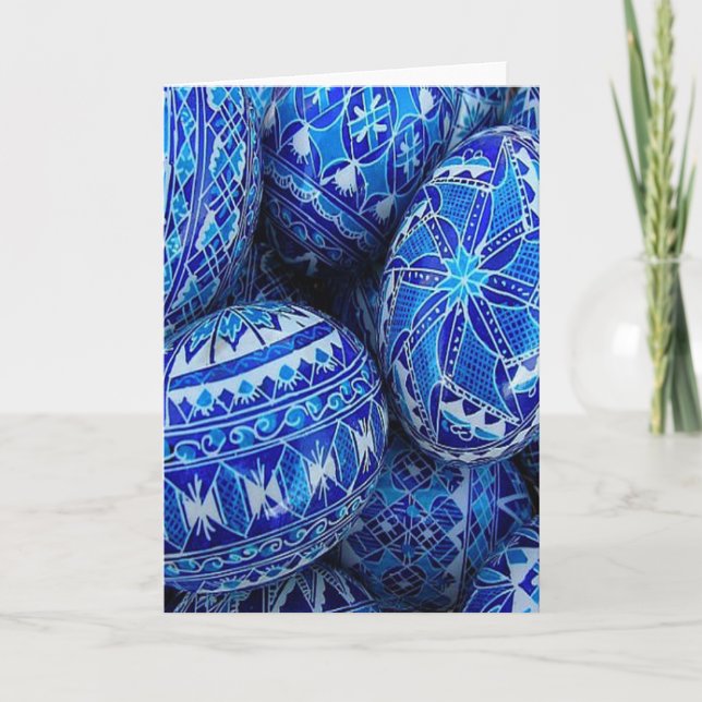 Happy Easter Eggs Holiday Card (Front)