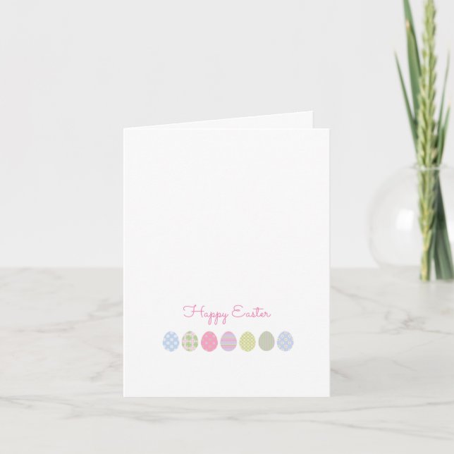 HAPPY EASTER Eggs Pastels Spring Sweet Fun Holiday Card (Front)