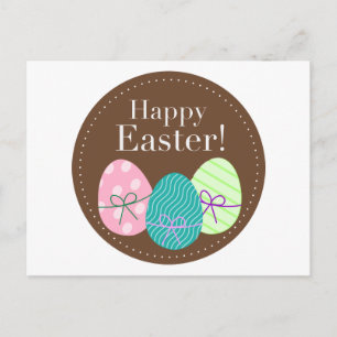 Happy Easter Eggs Postcard