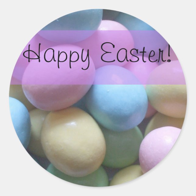 Happy Easter eggs stickers (Front)
