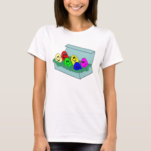 Happy Easter Eggs T-Shirt (Front)