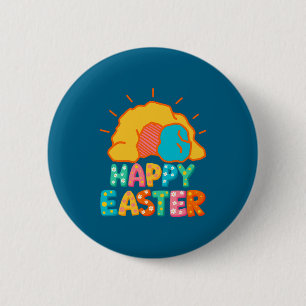 Happy Easter Empty Tomb 6 Cm Round Badge