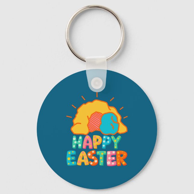 Happy Easter Empty Tomb  Key Ring (Front)