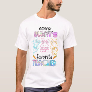 Happy Easter Every Bunny Is Favorite Teacher Rabbi T-Shirt