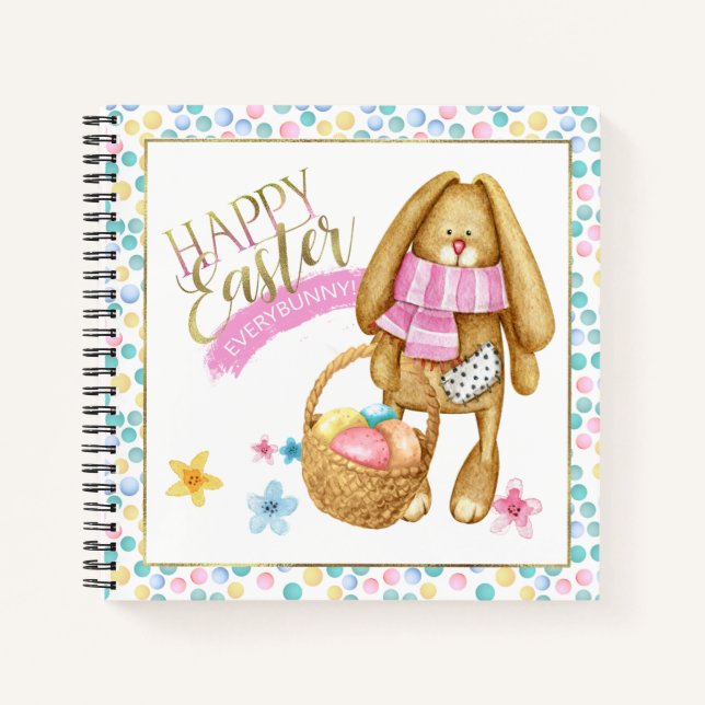 Happy Easter Everybunny ID640 Notebook (Front)