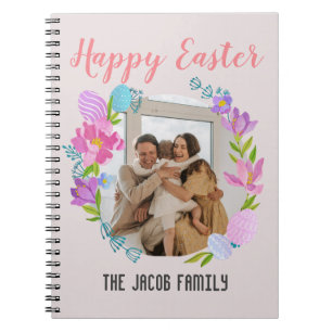 Happy Easter family,easter bunny family one photo Notebook