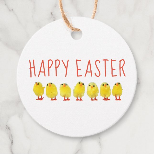 Happy Easter Favour Tags (Front)