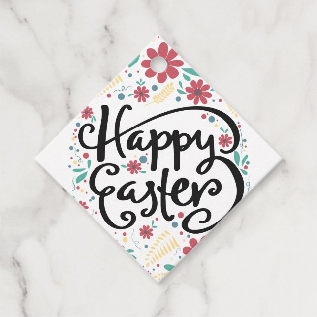 Happy Easter Favour Tags (Front)