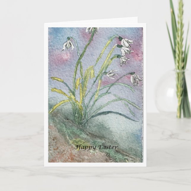 Happy Easter FLoral Card (Front)