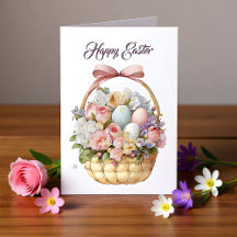 Happy Easter Floral Greeting