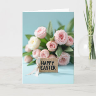 Happy Easter Floral Still Life Card