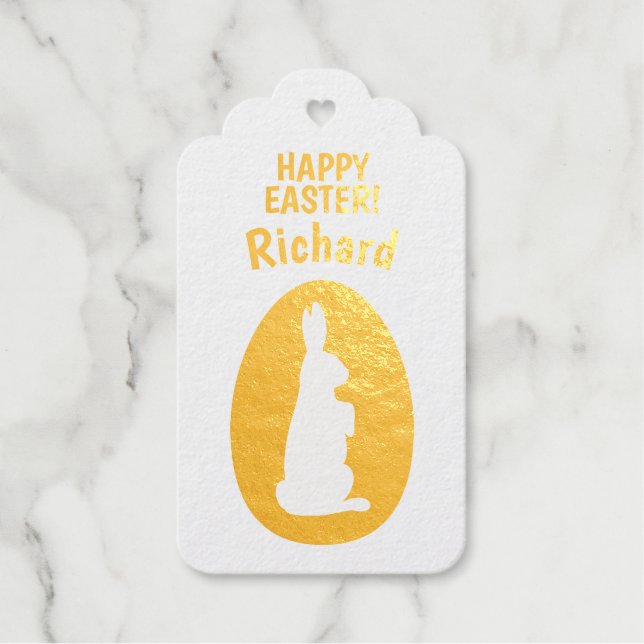Happy Easter Foil Gift Tags (Front)