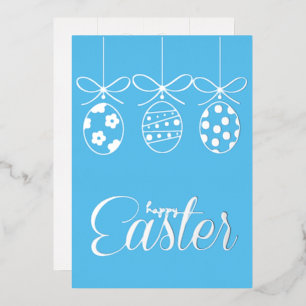 Happy Easter Foil Luxury Decoration Stylish