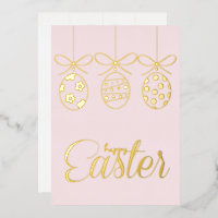 Happy Easter Foil Luxury Decoration Stylish
