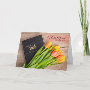 Happy Easter For Anyone Bible and Scripture  Holiday Card