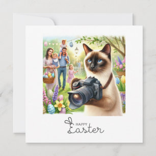 Happy Easter for Cat Lovers Photographer Holiday Card