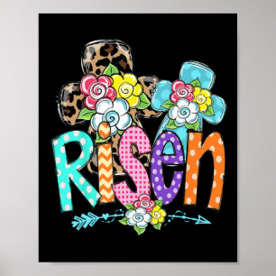 Happy Easter For Christian Girls Mum He Is Risen L Poster