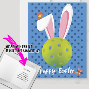 🐰 Happy Easter for Pickleballer, cute Card