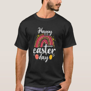 Happy Easter For Women Girls Kids Easter Day Rainb T-Shirt