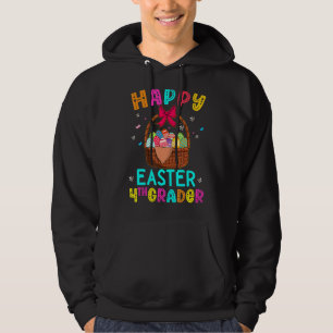 Happy Easter Fourth Grader Egg Basket Bunny Kids T Hoodie