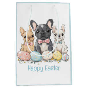 Happy Easter French Bulldogs Medium Gift Bag