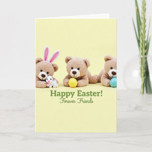 Happy Easter Friends Plush Card