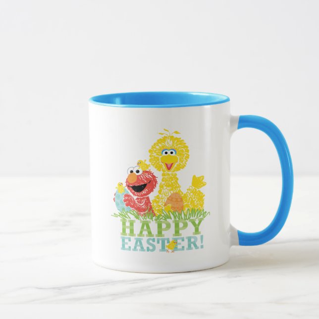 Happy Easter from Elmo & Big Bird Mug (Right)