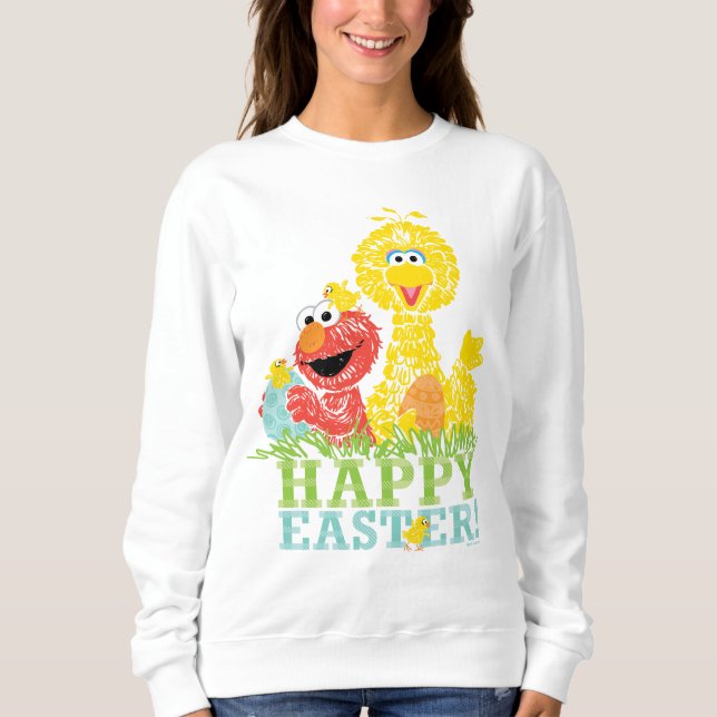 Happy Easter from Elmo & Big Bird Sweatshirt (Front)