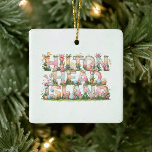 Happy Easter from Hilton Head Island Ceramic Ornament