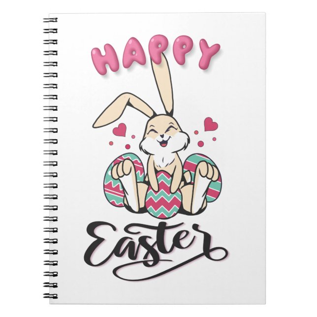 Happy Easter from lovely Easter Bunny Notebook (Front)