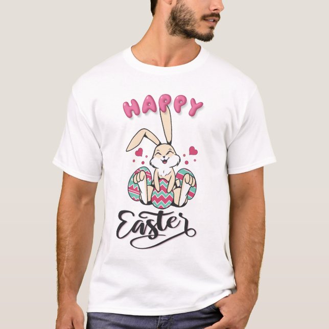Happy Easter from lovely Easter Bunny T-Shirt (Front)
