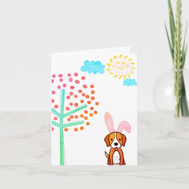 Happy Easter From The Easter Beagle Holiday Card (Front)