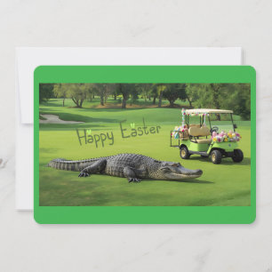 Happy Easter from the Lowcountry Alligator Holiday Card
