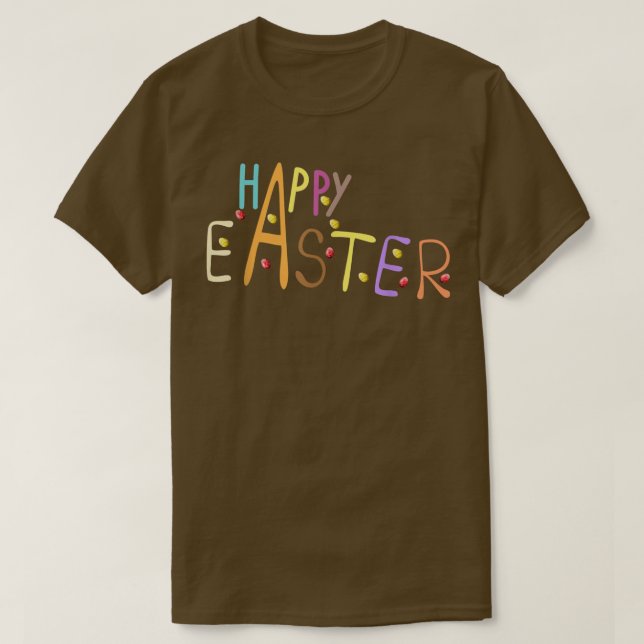 Happy Easter, Funny Bunny Ears, Funny Rabbit  T-Shirt (Design Front)