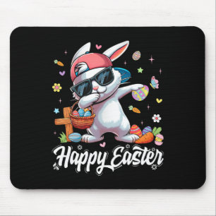Happy Easter Funny Dabbing Bunny Rabbit Easter Day Mouse Pad