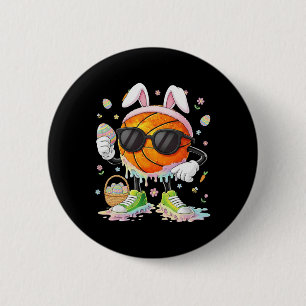 Happy Easter Funny Easter Bunny Sketll Men Boy Kid 6 Cm Round Badge