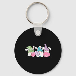 Happy Easter Funny Gnome Bunny Egg Hunting Day  Key Ring