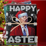 Happy Easter Funny Joe Biden Santa Christmas Wrapping Paper Sheet<br><div class="desc">Happy Easter Funny Joe Biden Confused Christmas Ugly Christmas Sweater Anti-Biden meme is a perfect present for Republicans,  Anti Democrats,  Anti Liberals that love political satire and humour. Joe Biden Merry Patricks Easter Christmas 4th Of July.</div>
